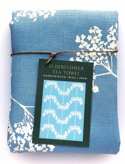 Elderflower Linen Tea Towel