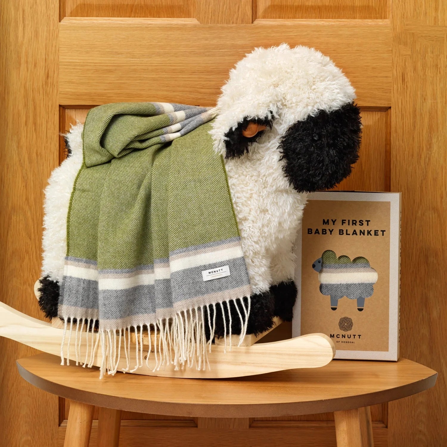 McNutt First Baby Blanket - Willow Green