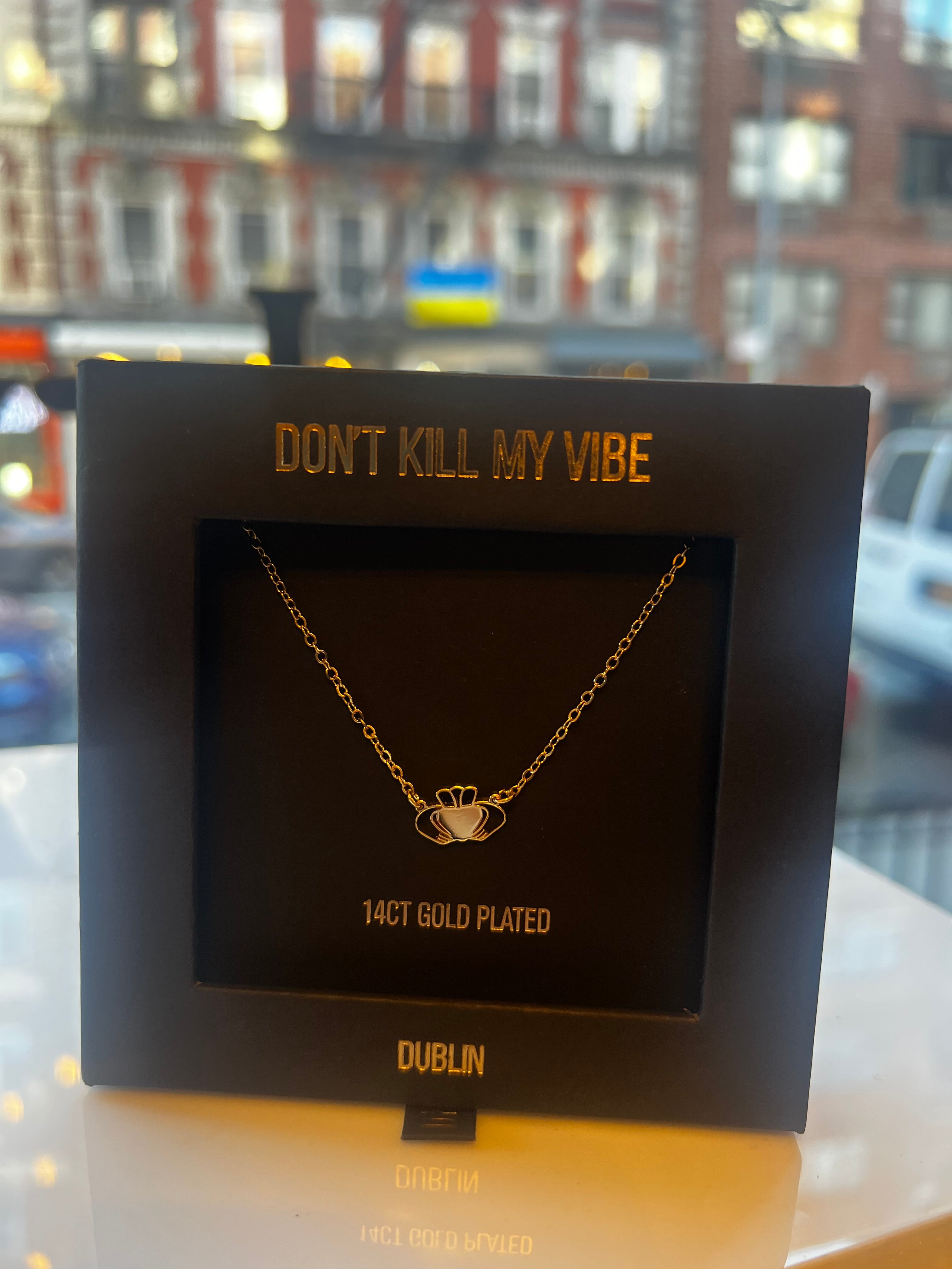 Don't Kill My Vibe - Heart Strong Beag Claddagh Necklace