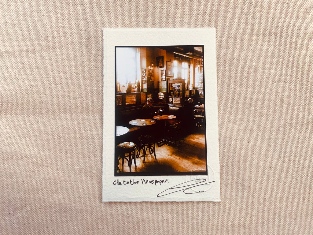 'Ode to the Newspaper' by Ciaran Tully