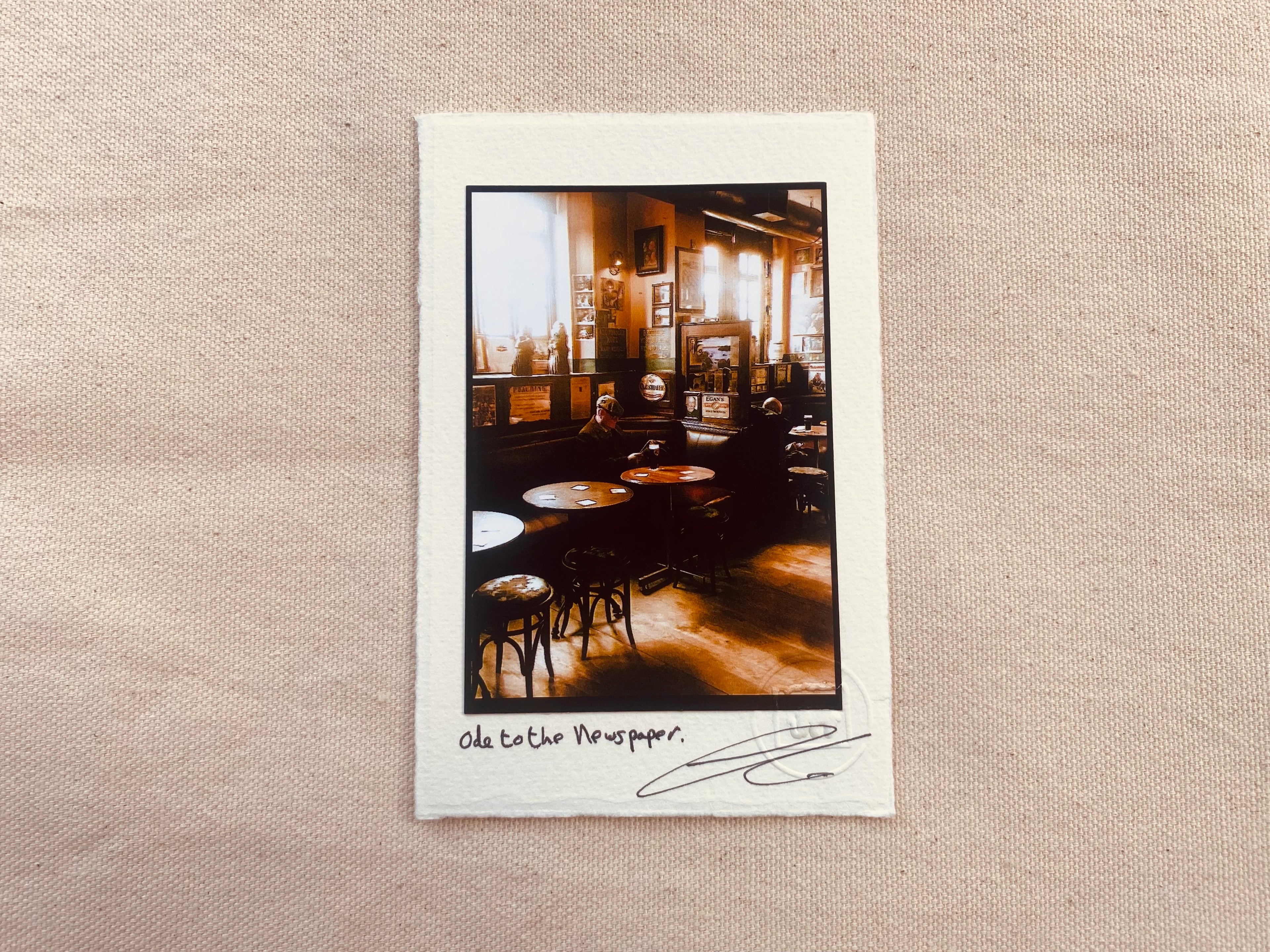 'Ode to the Newspaper' by Ciaran Tully