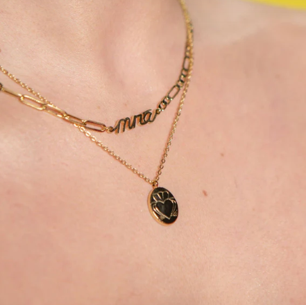 DKMV- Gold Claddagh Coin Necklace