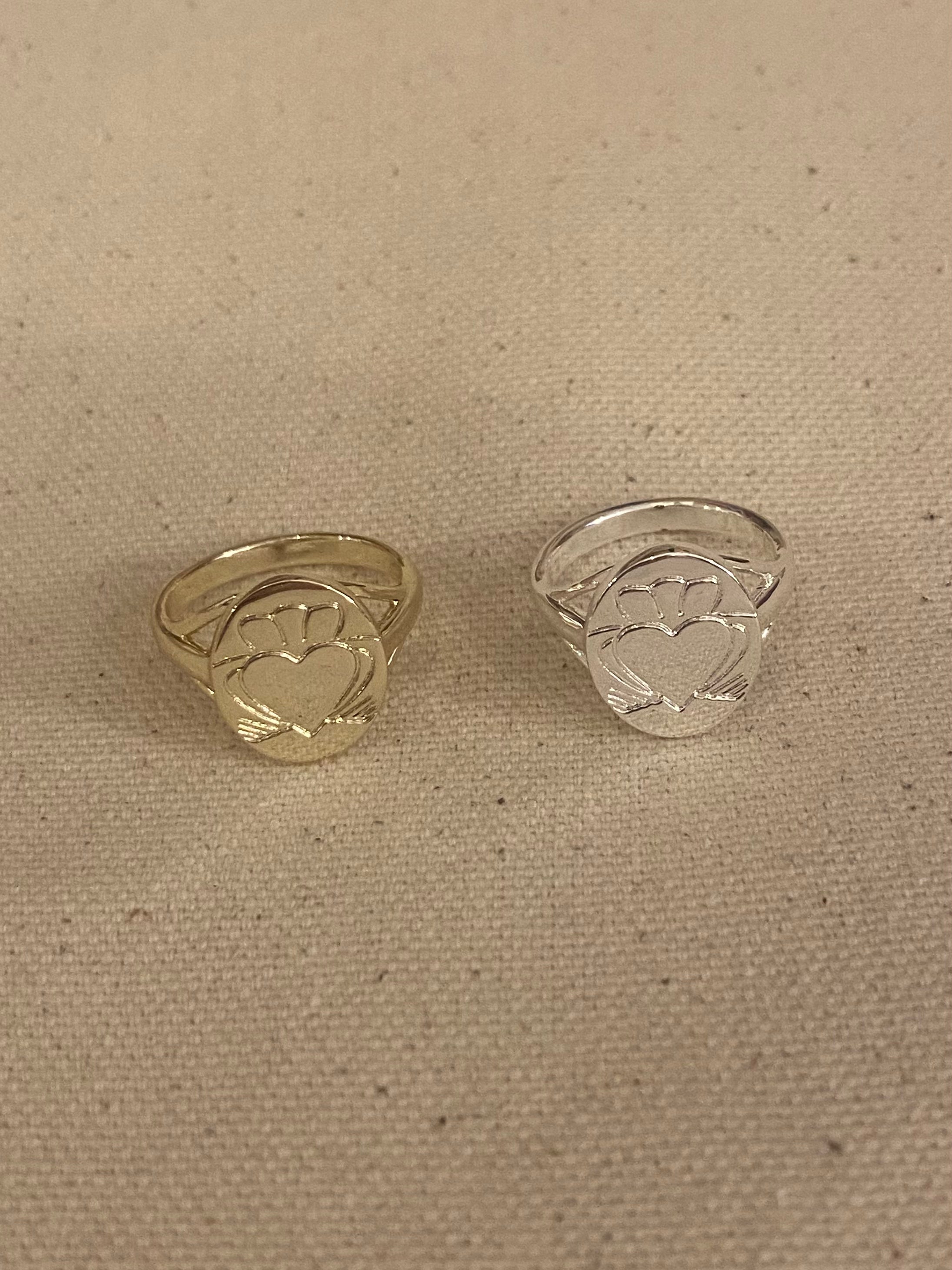 Don't Kill My Vibe Heart Strong Claddagh Ring