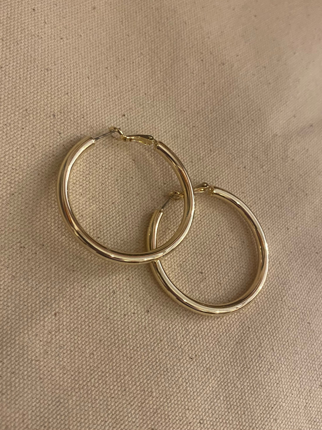 Don't Kill My Vibe Gold Hoop Earrings