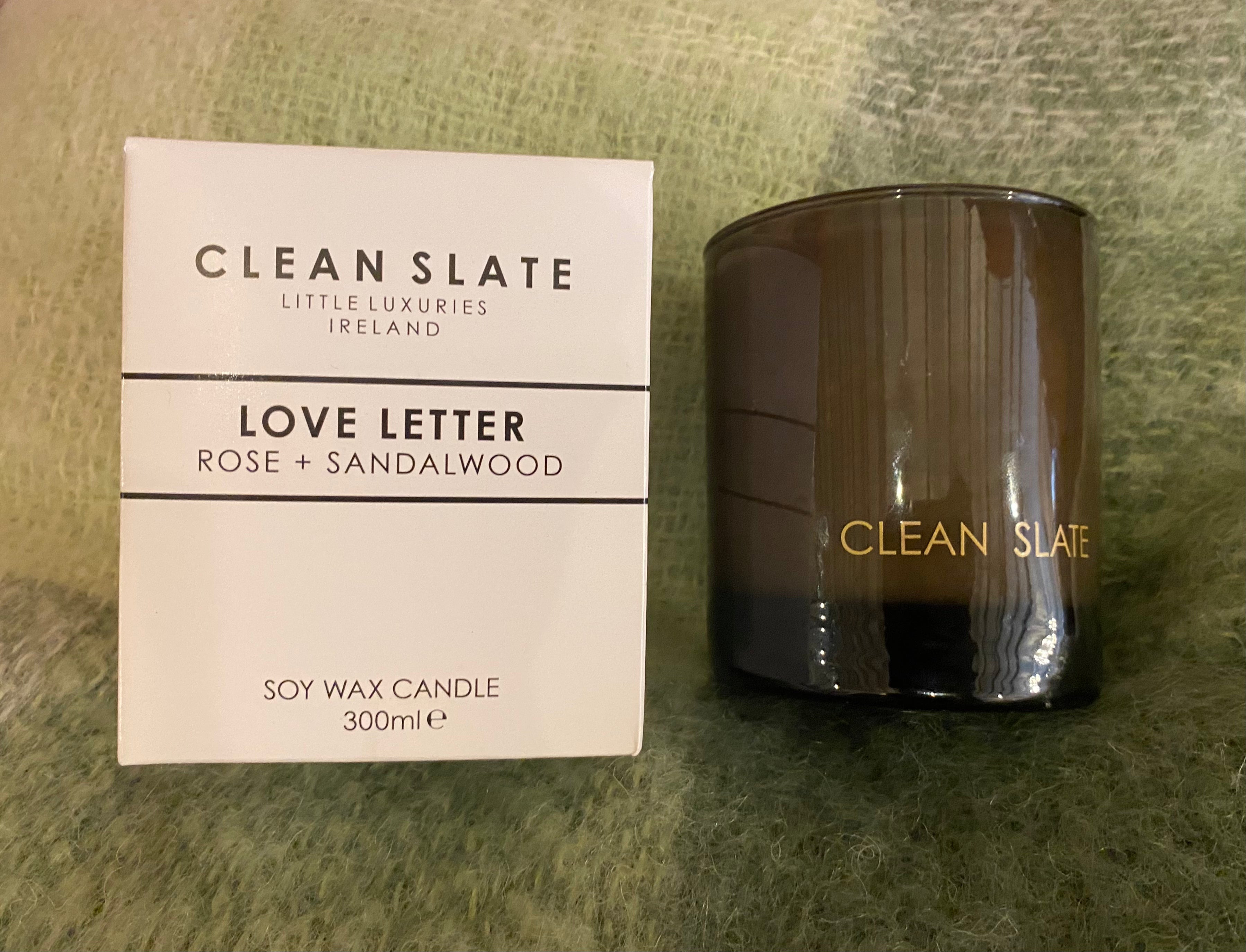 Clean Slate Irish Candle - Love Letter