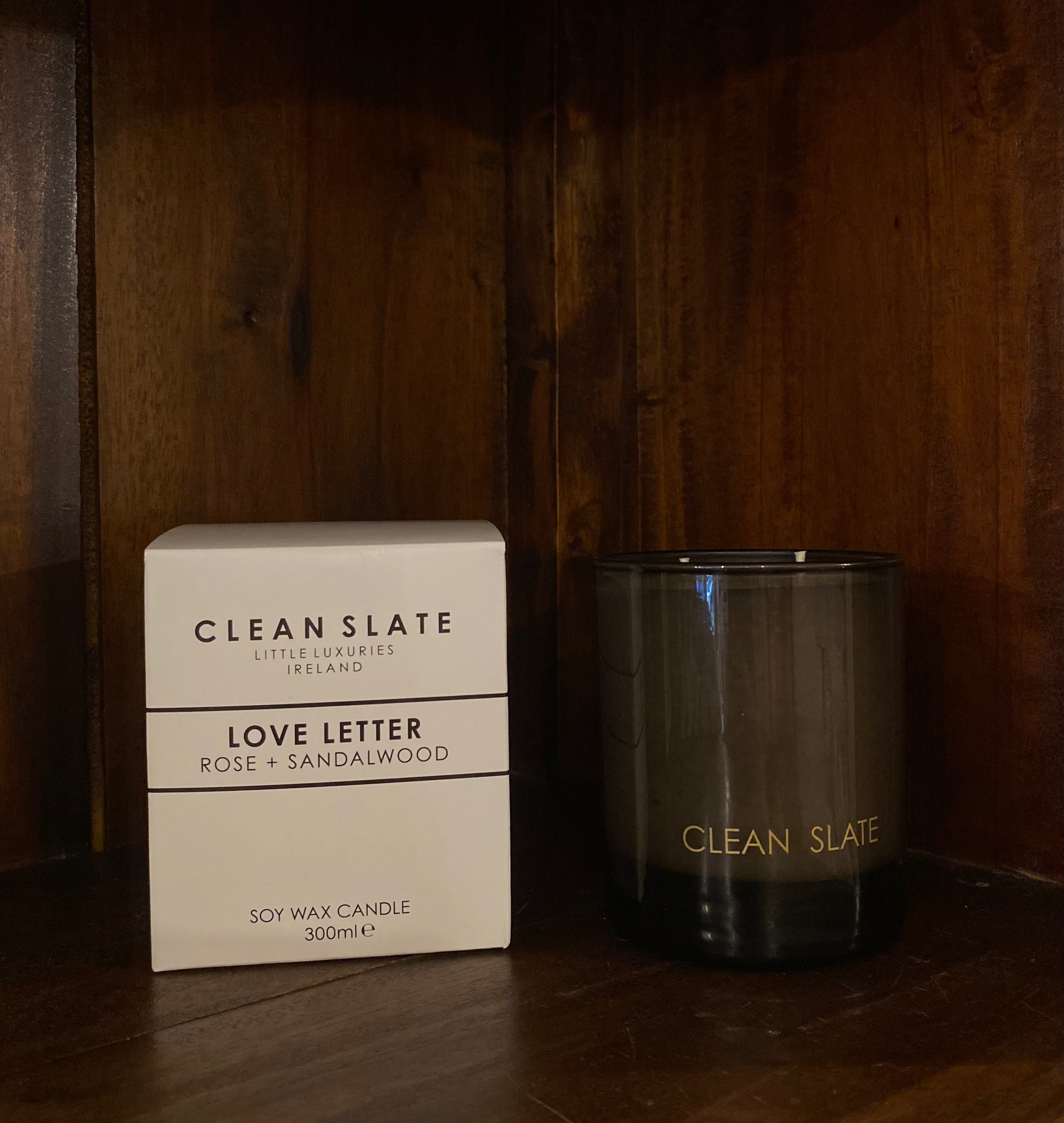 Clean Slate Irish Candle - Love Letter