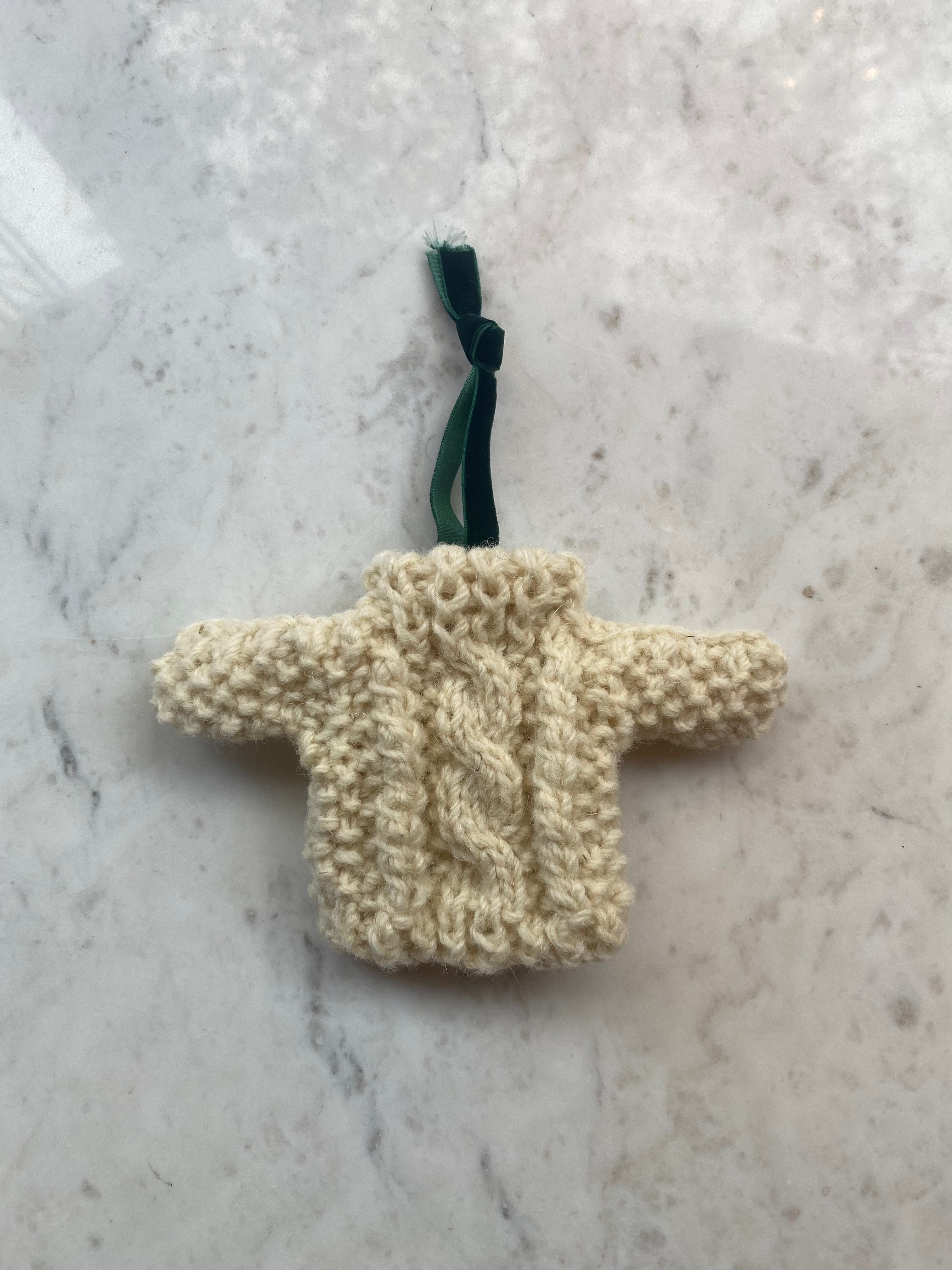 Aran Jumper Christmas Ornament