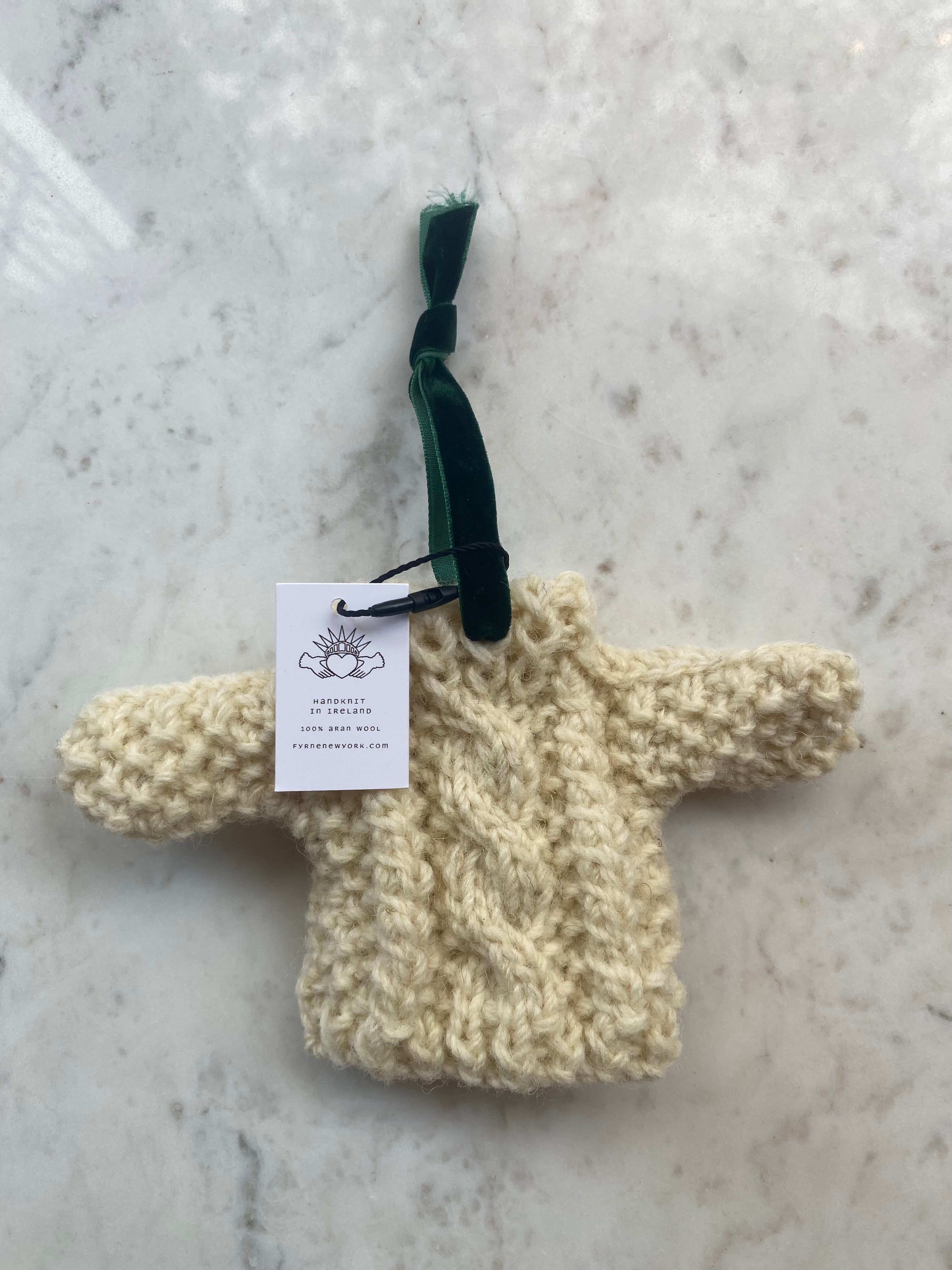Aran Jumper Christmas Ornament