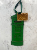 Irish Green Postbox Christmas Ornament