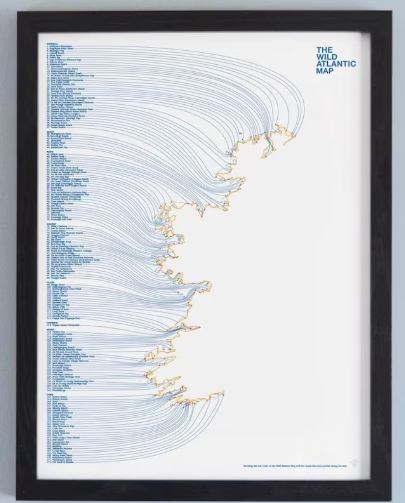The Wild Atlantic Map ( Unframed)