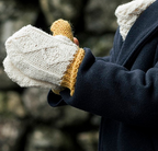 Aran Woolen Mills- Soft Merino Two Tone Mitten