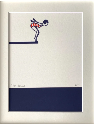 Diving Girl  - Be Brave, Dive in and Swim Series