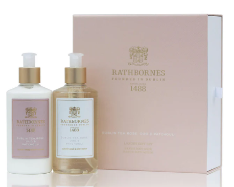 Rathbornes Dublin Tea Rose Hand Wash and Lotion Gift Set