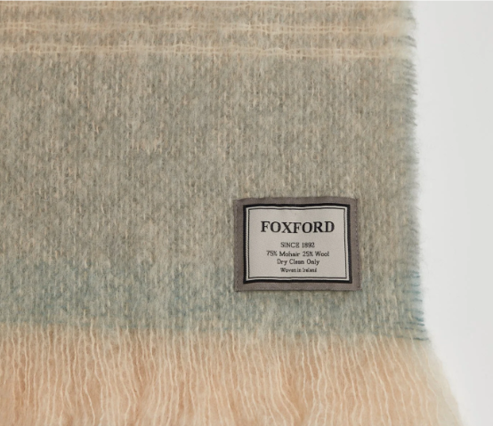 Foxford Heather Mohair Throw